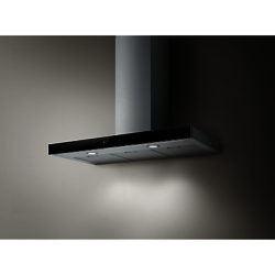 Elica Joy 90cm Chimney Cooker Hood Stainless Steel/Black Glass